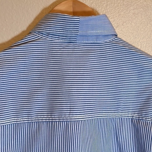 *3/$15* Speed Gear Blue Stripe Long Sleeve Button Down Shirt - Picture 8 of 13